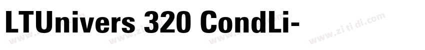 LTUnivers 320 CondLi字体转换